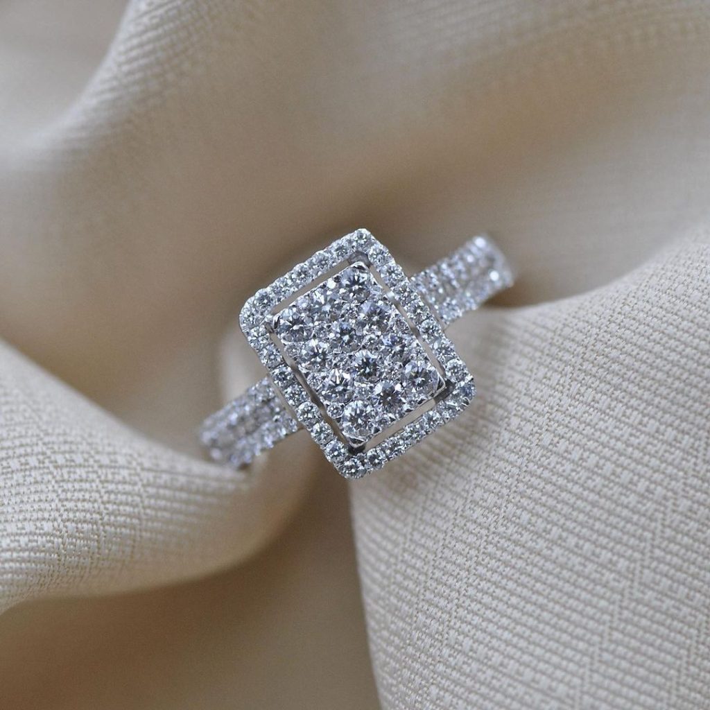 Cincin berlian eropra cincin wanita mewah