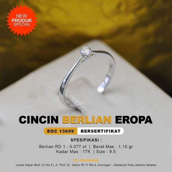 PROMO CINCIN BERLIAN EROPA EGC 13699 MODEL SOLITAIRE
