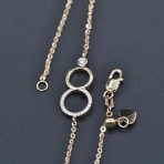 Gelang berlian rosegold model serut kekinian mewah (4)