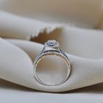 Cincin berlian asli cincin berlian wanita model mewah rosegold mas putih (2)