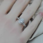 Cincin berlian asli cincin berlian wanita model mewah rosegold mas putih (4)