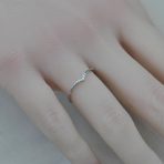 Cincin berlian asli model simple unik (5)