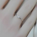 Cincin berlian asli model simple unik (5)